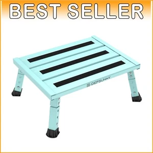Portable Adjustable RV Step Stool - 1-Step Platform with Anti-Slip Rubber Feet - Picture 1 of 11