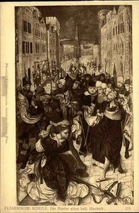 Künstlerkarte J. Löwy Wien 1907 Marter Bischofs Elsässische Schule Künstler-AK - Picture 1 of 2