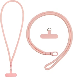 2Pack Universal Crossbody Patch Phone Lanyard Tether for around the Neck,19In Fa - Picture 1 of 12