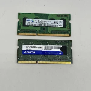 3GB Samsung 2GB 1Rx8 PC3-10600S M471B5773CHS-CH9 Adata1GB 1Rx8 PC3 Memory RAM - Picture 1 of 2