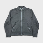 Vintage Y2K Lululemon Mens Adult Bomber Zip Up Classic Sweatshirt - Large Gray