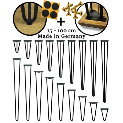 Hairpin Legs Haarnadelbeine Hairpins Tischbeine Tischkufen Esstisch Hairpinlegs - Bild 1 von 4