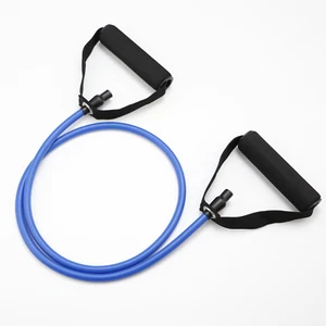 5 Levels Resistance Hot Yoga Pull Rope Bands Handles Elastic Sports Bodybuild Ho - Picture 1 of 12