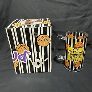 Our Name Is Mud Watching Basketball Beer Drinking Mug Glass Brand New 2010