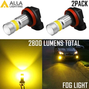 Alla Lighting H16 LED Driving Fog Light,Luxury Yellow Get Noticed,5-star Review - Picture 1 of 12