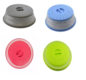 2-in-1 Collapsible Microwave Splatter Guard Cover & Vegetable Washing Colander - Picture 1 of 15