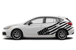 US flag door sticker decal for Subaru Impreza WRX STI vinyl wrap sport graphics - Picture 1 of 4