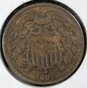 1867 TWO CENT PIECE (1099) - Picture 1 of 2
