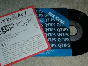 Q-Tips feat. Paul Young - Tracks of my Tears  Vinyl Single Promo Blatt mit Q-tip - Picture 1 of 1