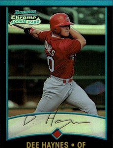 2001 Bowman Chrome St. Louis Cardinals Baseball Card #150 Dee Haynes RC