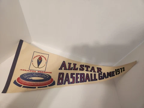 1972 MLB ALL STAR GAME 29" PENNANT / ATLANTA-FULTON COUNTY STADIUM Cover
