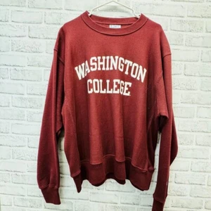 Champion Reverse Weave Washington College Sweatshirt mit Rundhalsausschnitt Größe Large NEU - Bild 1 von 7