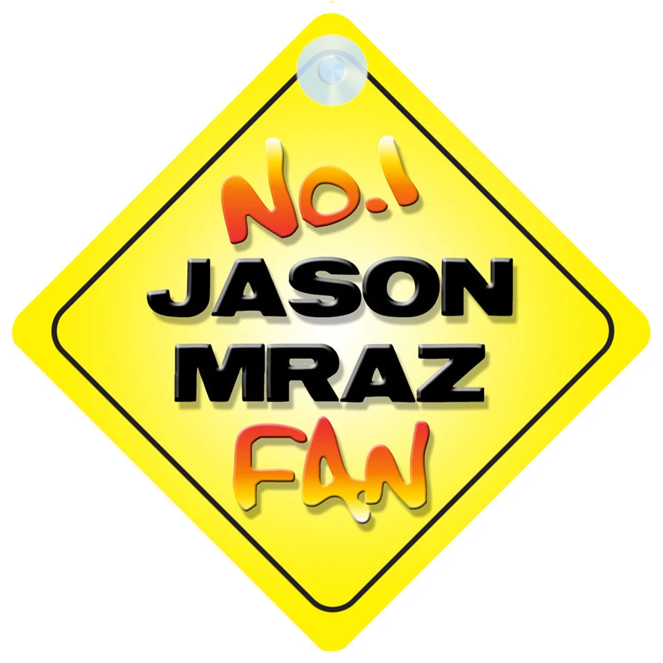 Ventilador No.1 Jason Mraz Coche/Puerta/Ventana Colgador/Letrero