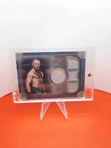 2019 UFC Topps Museum Collection Conor McGregor Quad Relic 08/50 - Picture 1 of 5