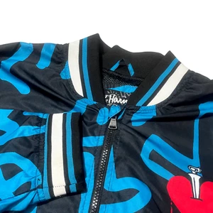 K. Haring Foundation Members Only Large Jacket Pockets Zip Front 100@ Poly - Picture 1 of 10