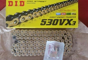 DID 530 VX 3-GB 120 X Ring Professional Gold Motorcycle Chain. New - Picture 1 of 1