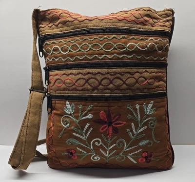 Bolso Cartera Bohemio Vintage Colorido Tonos Tierra Brillantes Hippy Boho T Foto 1 de 4