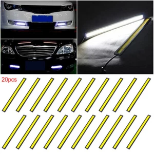 20PCS White COB DRL LED Daytime Running Light for Universal Car Driving Fog Lamp - Picture 1 of 10