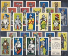 CADET-FULL SET- ARMS AND ARMOUR 1961 (25 CARDS) EXCELLENT