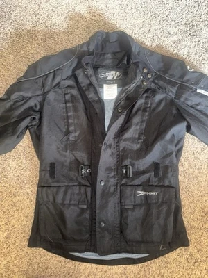 Joe Rocket Ballistic Series Men's Black Armored Motorcycle Jacket Size L Tall - Image 1 of 4