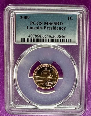2009 1c Lincoln Presidency Cent  PCGS MS65RD (646) - Image 1 of 2