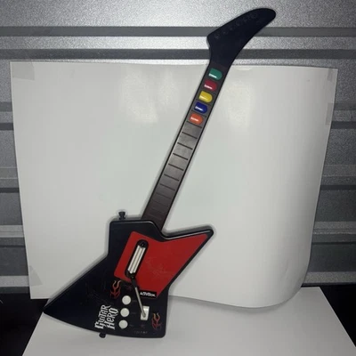 Guitarra Inalámbrica Guitar Hero Red Nyko Frontman PS2 80592 SIN DONGLE Foto 1 de 4