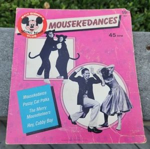 NUR SLIP COVER ~ WALK DISNEY'S MICKEY MOUSE CLUB 45RPM MOUSEKEDANCES 652 FAIR - Bild 1 von 6