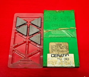 CERATIP TC-30, TNG-432  Carbide Inserts 57/64" x 1/4", 5 Pack - NEW - Picture 1 of 4