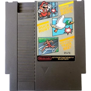 Super Mario Duck Hunt World Class Track Meet Game Cartridge Nintendo NES - Picture 1 of 4
