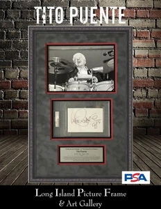 Tito Puente Signed Display PSA/DNA – King of the Timbales Latin Jazz Legend - Picture 1 of 9