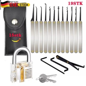 17 PCS Lock Pick Set Schlosser Pick Training Tools gebrochen Schlüssel Entferner - Bild 1 von 6