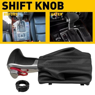 Palanca de cambios perilla cuero polaina bota cubierta para Audi A4 B8 Q5 A5 2009-2015 Foto 1 de 4