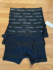 Paquete de 7 calzoncillos boxer de algodón Calvin Klein para hombre talla grande nuevos con etiquetas negros 1157 - Imagen 1 de 6