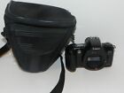 Black Canon EOS Kiss Panorama DSLR Camera Body + Case + batteries TESTED