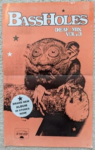 BASSHOLES Deaf Mix Vol. 3 POSTER PROMOZIONALI nei dischi rossi 1997 Columbus Garage - Foto 1 di 9