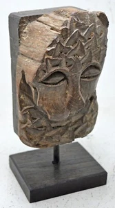 Antique Wooden Tribal Lion Figurine Original Old Very Fine Hand Carved - Picture 1 of 8