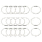 Round Earring Beading Hoop Rings Circle Link Ring 12mm/ 0.47" Silver Tone,100pcs