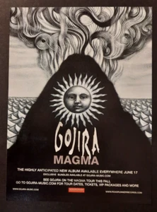 GOJIRA "Magma" Roadrunner French death thrash ~ Magazine Print/Promo Ad 2016 - Picture 1 of 1