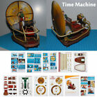Educational Time Machine 8" Handcraft Paper DIY Model Kit Toy Kids Birthday Gift