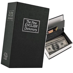 Dictionary Book Diversion Safe With Key Lock Interior 6 3/4" x 4" x 1 3/4" - Picture 1 of 5