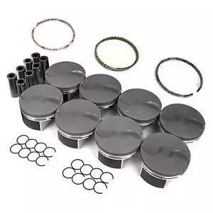 8pcs Engine Piston Rings Set For 07-14 Cadillac Chevrolet GMC Sierra 6.0 6.2 OHV - Foto 1 di 8