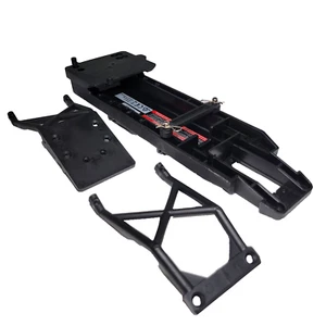 Fits Traxxas 2wd Bigfoot Black Chassis 3622X & Skid Plates XL-5 VXL Stampede - Picture 1 of 6