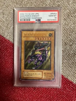 2002 YU-GI-OH! PSA10 Gaia / Fierce Knight Pharaonic Guardian JPN GemMT PH52 - Image 1 of 2