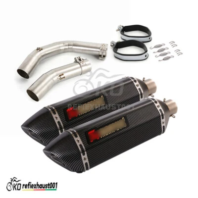 Sistema de escape tubo de enlace medio negro silenciador DB Killer para Yamaha YZF R1 2009-2014 Foto 1 de 4