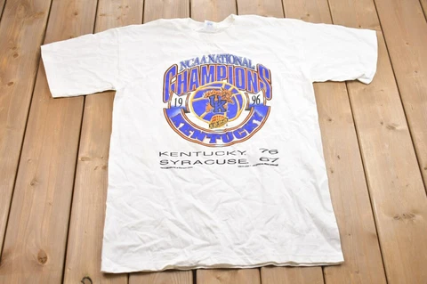 Vintage 1996 Logo 7 Final Four Kentucky Champions T-shirt U913 Cover