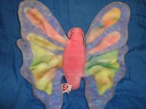 2000 TY Beanie Buddies Collection Butterfly Flitter 12" long x 11" wide - Imagen 1 de 3