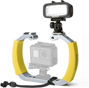 Lot de plates-formes de plongée sous-marine Movo avec lumière DEL étanche pour GoPro - Photo 1 sur 7