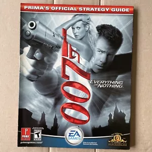 James Bond 007 : Everything or Nothing Prima Official Strategy Guide New - Foto 1 di 2