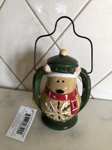 HANDPAINTED SANTA CLAUS PLATE W/WALL HANGER HOME INTERIORS CHRISTMAS - Picture 1 of 8