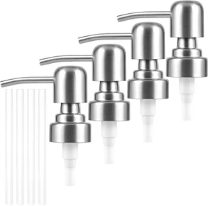 Soap Dispenser Pump Replacement, 4PCS Stainless Steel Soap Pump Replacement Head - Picture 1 of 12